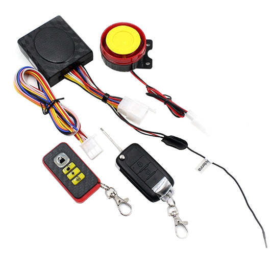 Motorcycle Smart Unidirectional Security Alarm System with Remote Control / Foldable Key, without Battery, Foldable Key