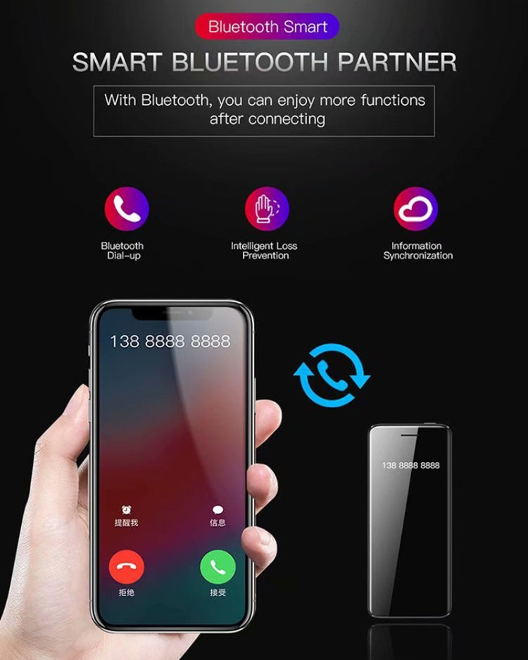 شاشة تعمل باللمس مقاس 2.4 بوصة، MTK6261D، تدعم البلوتوث، FM، GSM، شريحتي اتصال