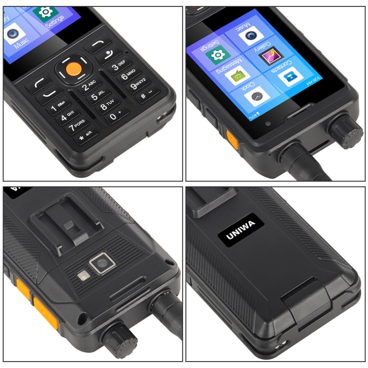 IP65 مقاوم للماء والغبار والصدمات، بطارية 5300 مللي أمبير، 2.8 بوصة أندرويد 9.0 MTK6739 رباعي النواة حتى 1.3 جيجاهرتز، الشبكة: 4G، PTT، DMR، 1 جيجابايت + 8 جيجابايت