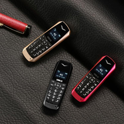 هاتف LONG-CZ S60 4G صغير، شاشة 1.77 بوصة Unisoc T107، مصباح LED، 21 مفتاحًا، شبكة 4G، شريحة SIM واحدة
