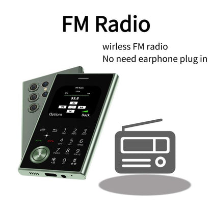 هاتف محمول V8 Card، 2.01 بوصة، MTK6261D، يدعم البلوتوث، FM، مصباح يدوي، GSM، ثنائي الشريحة