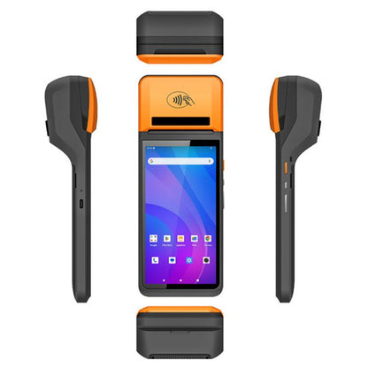 UNIWA V4P الإصدار القياسي، هاتف ذكي محمول باليد بشاشة 6 بوصات، يعمل بنظام NFC، يعمل بنظام Android 13، مع طابعة حرارية، وذاكرة وصول عشوائي (3 جيجابايت) وذاكرة داخلية (16 جيجابايت)، ومعالج Unisoc SC9863a ثماني النواة، وشبكة 4G، إصدار V4P القياسي