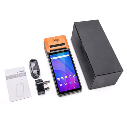 UNIWA V4P الإصدار القياسي، هاتف ذكي محمول باليد بشاشة 6 بوصات، يعمل بنظام NFC، يعمل بنظام Android 13، مع طابعة حرارية، وذاكرة وصول عشوائي (3 جيجابايت) وذاكرة داخلية (16 جيجابايت)، ومعالج Unisoc SC9863a ثماني النواة، وشبكة 4G، إصدار V4P القياسي