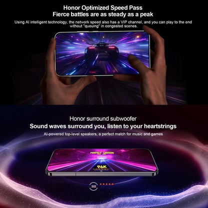 هاتف Honor GT Pro، 16 جيجابايت + 1 تيرابايت، مستشعر بصمة بالموجات فوق الصوتية، شاشة 6.78 بوصة، نظام التشغيل MagicOS 9.0 / أندرويد 15، معالج Snapdragon 8 Elite ثماني النواة، شبكة 5G، NFC، OTG، 16 جيجابايت + 1 تيرابايت