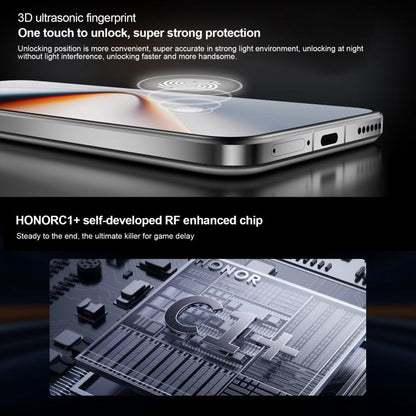 هاتف Honor GT Pro، 16 جيجابايت + 1 تيرابايت، مستشعر بصمة بالموجات فوق الصوتية، شاشة 6.78 بوصة، نظام التشغيل MagicOS 9.0 / أندرويد 15، معالج Snapdragon 8 Elite ثماني النواة، شبكة 5G، NFC، OTG، 16 جيجابايت + 1 تيرابايت