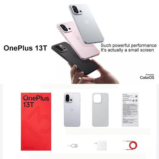 OnePlus 13T، 16 جيجابايت + 512 جيجابايت، شاشة بصمة الإصبع، 6.32 بوصة ColorOS 15.0 Snapdragon 8 Elite ثماني النواة، NFC، شبكة: 5G، 16 جيجابايت + 512 جيجابايت