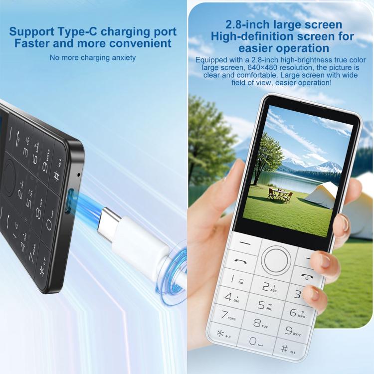 هاتف DOOV Z17 Pro بلوحة مفاتيح، 3 جيجابايت + 32 جيجابايت، شاشة 2.8 بوصة، أندرويد 13، معالج Mediatek MT6762 ثماني النواة، شبكة: 4G، Z17 Pro