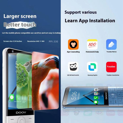 هاتف DOOV R17 Pro / Z17 بلوحة مفاتيح، 4 جيجابايت + 64 جيجابايت، شاشة 3.5 بوصة، أندرويد 12، معالج Mediatek MT6761 رباعي النواة، شبكة: 4G، يدعم متجر Google