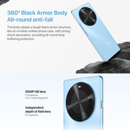 هاتف هواوي إنجوي 70X إصدار Vitality، شاشة بصمة الإصبع، شاشة 6.78 بوصة، نظام التشغيل HarmonyOS 4.2 ثماني النواة، OTG، لا يدعم جوجل بلاي، 8 جيجابايت + 128 جيجابايت