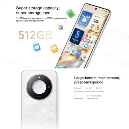 هاتف Honor X60، ذاكرة 8 جيجابايت + 128 جيجابايت، بصمة جانبية، شاشة 6.8 بوصة، نظام التشغيل MagicOS 8.0، معالج Dimensity 7025-Ultra Octa Core، شبكة 5G، OTG، لا يدعم جوجل بلاي، ذاكرة 8 جيجابايت + 128 جيجابايت