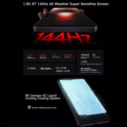 vivo iQOO Neo9, Dual Back Cameras, 16GB+512GB, Face ID / Fingerprint Identification, 6.78 inch Android 14 OriginOS 4 Snapdragon 8 Gen 2 Octa Core, OTG, NFC, Network: 5G, Support Google Play