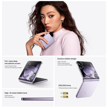 Xiaomi MIX Flip, 12GB+512GB, 6.86 inch + 4.01 inch Xiaomi HyperOS Snapdragon 8 Gen 3 Octa Core 4nm up to 3.3GHz, NFC, Network: 5G, 12GB+512GB