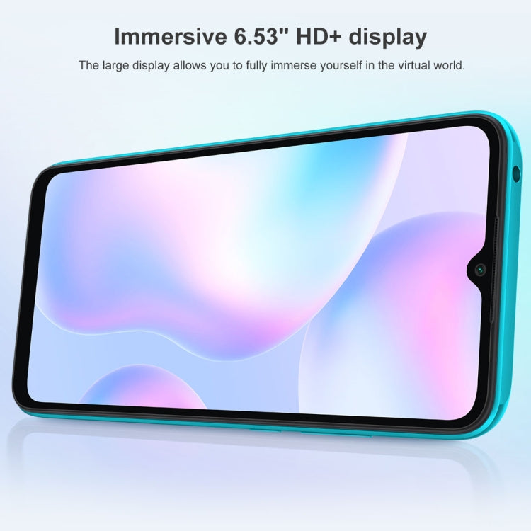 بطارية 5000 مللي أمبير، التعرف على الوجه، شاشة 6.53 بوصة MIUI 12 MTK Helio G25 ثماني النواة حتى 2.0 جيجاهرتز، الشبكة: 4G، شريحتي اتصال، دعم جوجل بلاي، 4 جيجابايت + 64 جيجابايت
