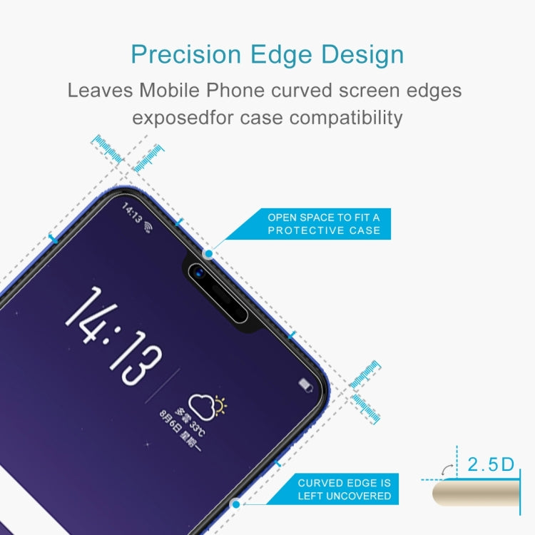 100 PCS 0.26mm 9H 2.5D Tempered Glass Film for OPPO AX5, For OPPO AX5 (100 PCS)