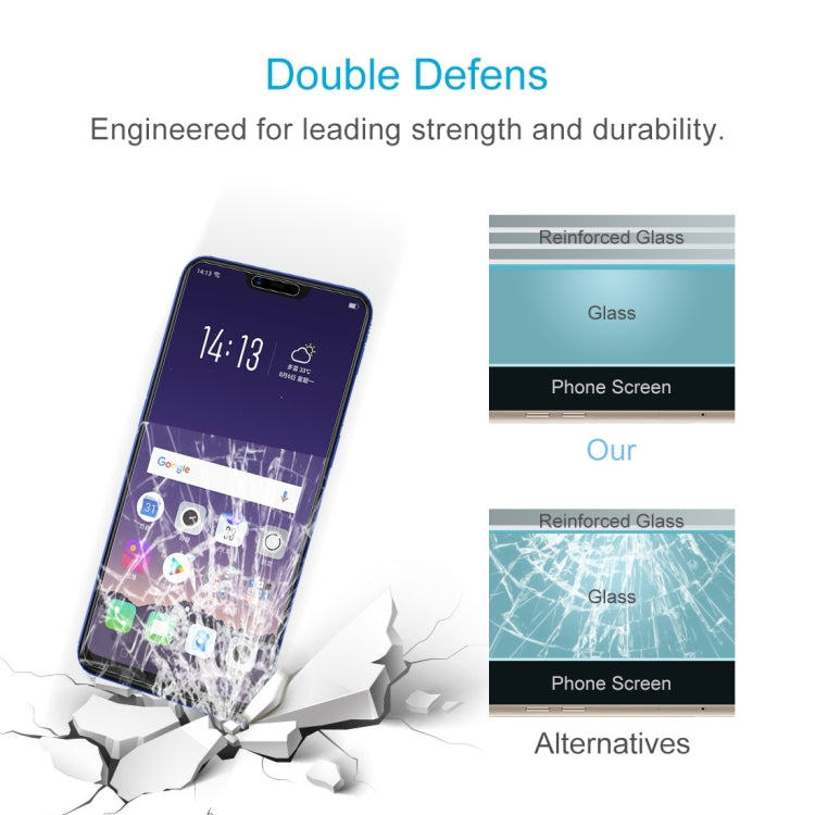 100 PCS 0.26mm 9H 2.5D Tempered Glass Film for OPPO AX5, For OPPO AX5 (100 PCS)