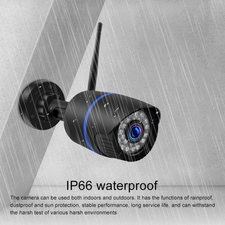 كاميرا IP لاسلكية عالية الدقة 1080 بكسل Q4 بدقة 2.0 مليون بكسل، تدعم كشف الحركة والصوت ثنائي الاتجاه والرؤية الليلية بالأشعة تحت الحمراء وبطاقة TF، قابس أمريكي، Q4