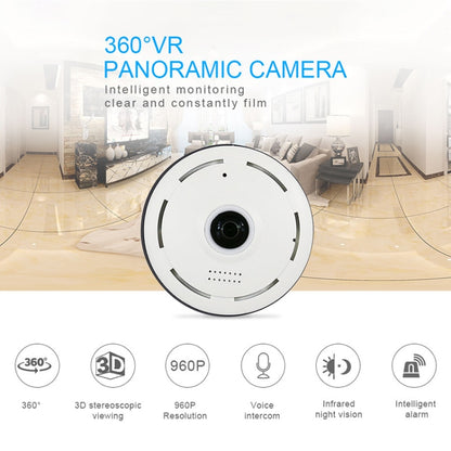 360EyeS EC10-I6 360 Degree HD Network Panoramic Camera with TF Card Slot ,Support Mobile Phones Control, EC10-I6 White