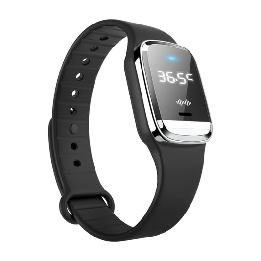 M20 Outdoor Ultrasonic Wave Mosquito Repellent Wristband with Clock & Body Temperature Test, M20 (Black), M20 (White)