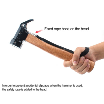 CLS-Outdoor Hexagonal Brass Brass Multi-function Nail Puller Shark Hammer, Shark Hammer