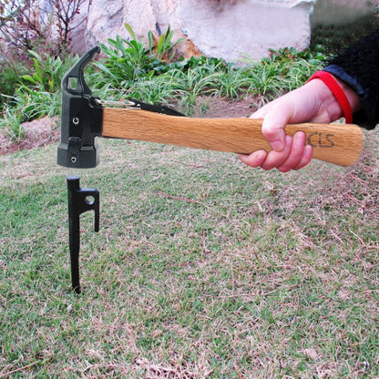 CLS-Outdoor Hexagonal Brass Brass Multi-function Nail Puller Shark Hammer, Shark Hammer