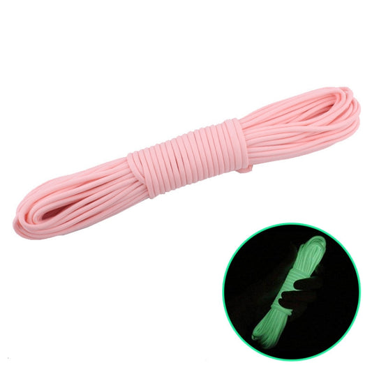 20m 9-Core Nylon+Polyester Full-light Outdoor Camping Tent Rescue Bundled Fluorescent Climbing Rope, 20m Orange, 20m Pink, 20m Green, 20m Blue, 20m White, 20m Yellow