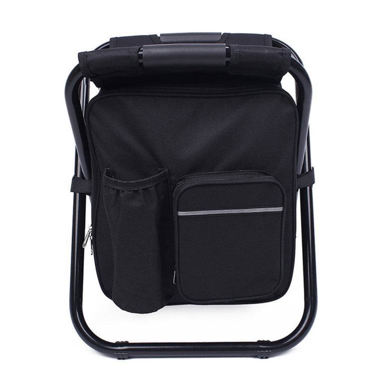 Outdoor Portable Folding Camping Chair Light Fishing Beach Chair Stainless Steel Pipe Folding Chair with Ice Bag, Stainless Steel Folding Chair(Black), Stainless Steel Folding Chair(Green), Stainless Steel Folding Chair(Blue)���������������������������...
