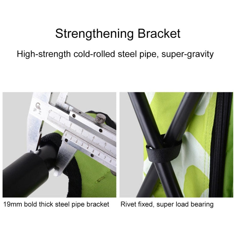 Outdoor Portable Folding Camping Chair Light Fishing Beach Chair Stainless Steel Pipe Folding Chair with Ice Bag, Stainless Steel Folding Chair(Black), Stainless Steel Folding Chair(Green), Stainless Steel Folding Chair(Blue)���������������������������...