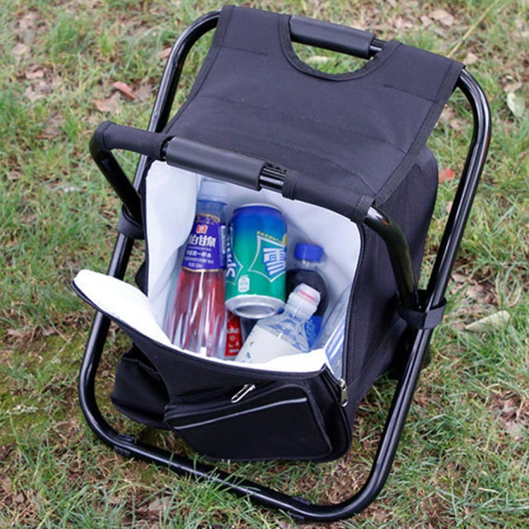 Outdoor Portable Folding Camping Chair Light Fishing Beach Chair Stainless Steel Pipe Folding Chair with Ice Bag, Stainless Steel Folding Chair(Black), Stainless Steel Folding Chair(Green), Stainless Steel Folding Chair(Blue)���������������������������...