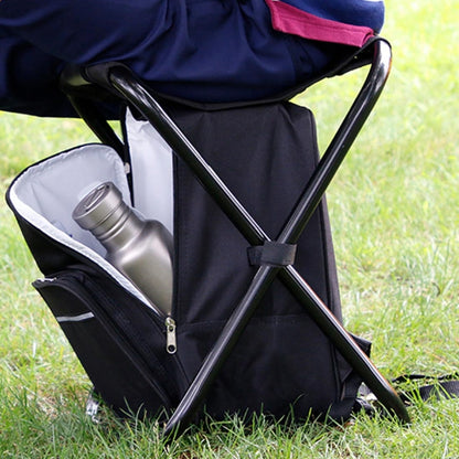 Outdoor Portable Folding Camping Chair Light Fishing Beach Chair Stainless Steel Pipe Folding Chair with Ice Bag, Stainless Steel Folding Chair(Black), Stainless Steel Folding Chair(Green), Stainless Steel Folding Chair(Blue)���������������������������...