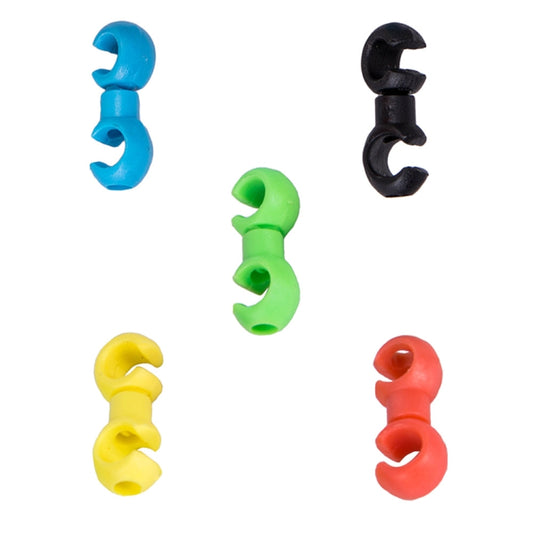 20 PCS ZTTO Bicycle MTB Brake Cable S Style Clips, Random Color Delivery