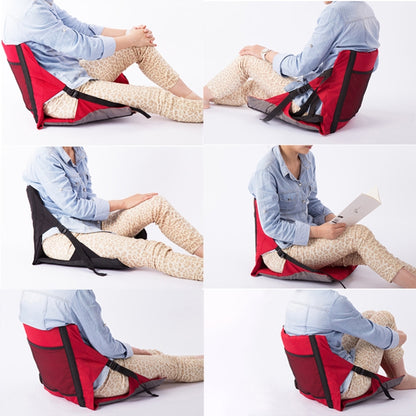 Outdoor Folding Seat Cushion With Backrest, Size: 78*40*2cm, CLS Folding Stool(Red), Folding Seat(Black)