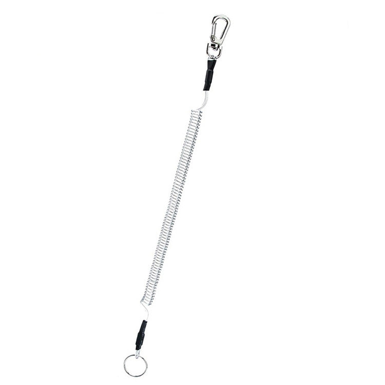 Outdoor Multi-functional Anti-lost Keychain TPU Spring Lanyard, Length: 32cm