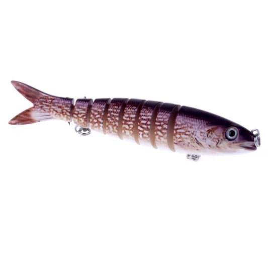 HENGJIA JM024-X 6# 13.6cm 18.7g Multi-section Plastic Hard Baits Artificial Fishing Lures with Treble Hook, Random Color Delivery