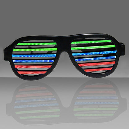 LED-CM03 LED Musical Shades Sound & Music Active LED Party Glasses with USB Charger, LED Party Glasses