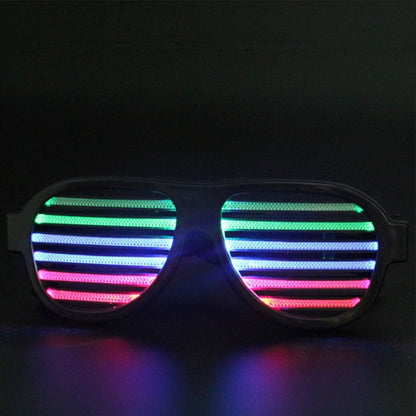 LED-CM03 LED Musical Shades Sound & Music Active LED Party Glasses with USB Charger, LED Party Glasses