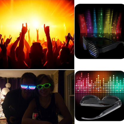 LED-CM03 LED Musical Shades Sound & Music Active LED Party Glasses with USB Charger, LED Party Glasses