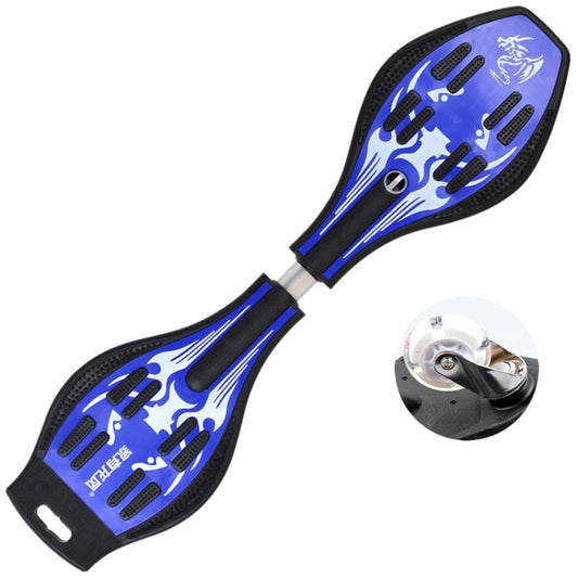 Fashion Vulcan Pattern Two-wheeled Skateboard Luminous Flash Wheel Vitality Board