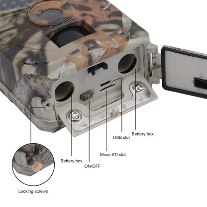 PR-100 1MP IP54 Waterproof IR Night Vision Security Hunting Trail Camera, Sunplus 1628 Program, 120 Degree Wide Angle,100 Degree PIR Sensing Angle