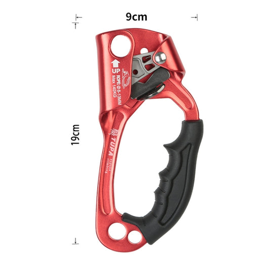 XINDA TP-8606 Outdoor Rock Climbing Aerial Work Anti-fall Handheld Rope Gripper for 8-12mm Diameter Rope Right