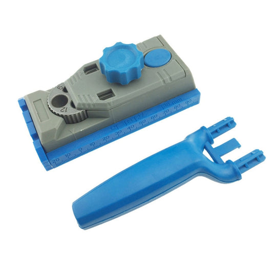 Angular Oblique Woodworking Borehole Locator Sheet Connector with Scale Marking, Woodworking Borehole Locator