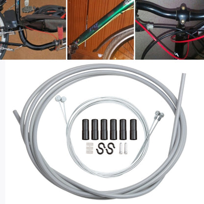 Universal Bicycle Brake Cable Tube Set, White, Yellow, Black, Orange, Green, Grey, Blue, Red