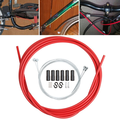 Universal Bicycle Brake Cable Tube Set, White, Yellow, Black, Orange, Green, Grey, Blue, Red