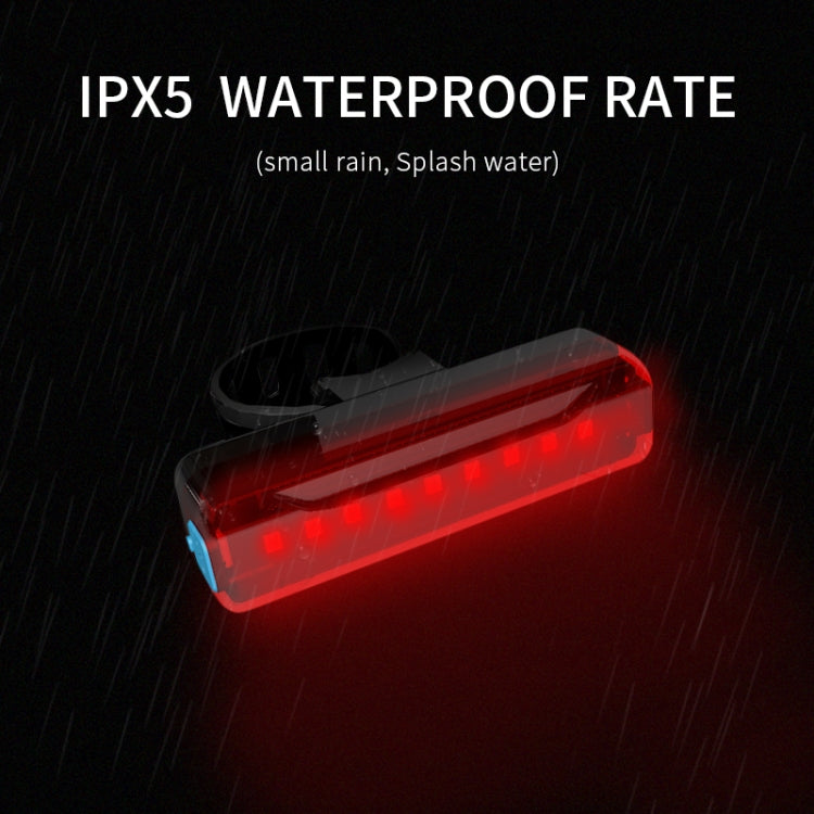 A02 Bicycle Taillight Bicycle Riding Motorcycle Electric Car LED Mountain Bike USB Charging Safety Warning Light (50 Hours, Plastic Bag), 50 Hours, Plastic Bag