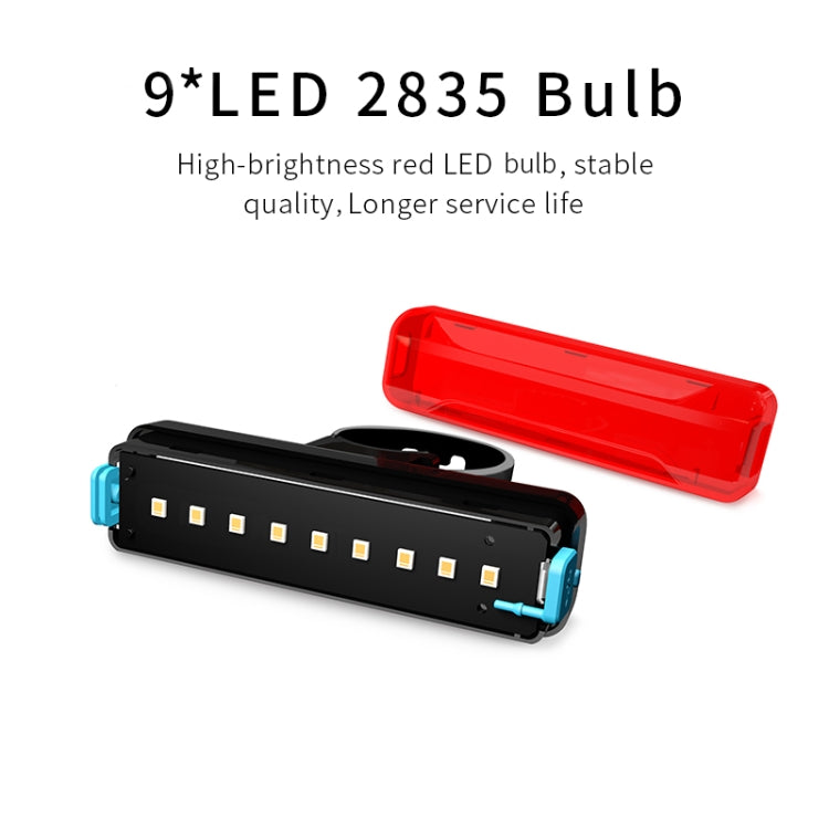 A02 Bicycle Taillight Bicycle Riding Motorcycle Electric Car LED Mountain Bike USB Charging Safety Warning Light (50 Hours, Plastic Bag), 50 Hours, Plastic Bag