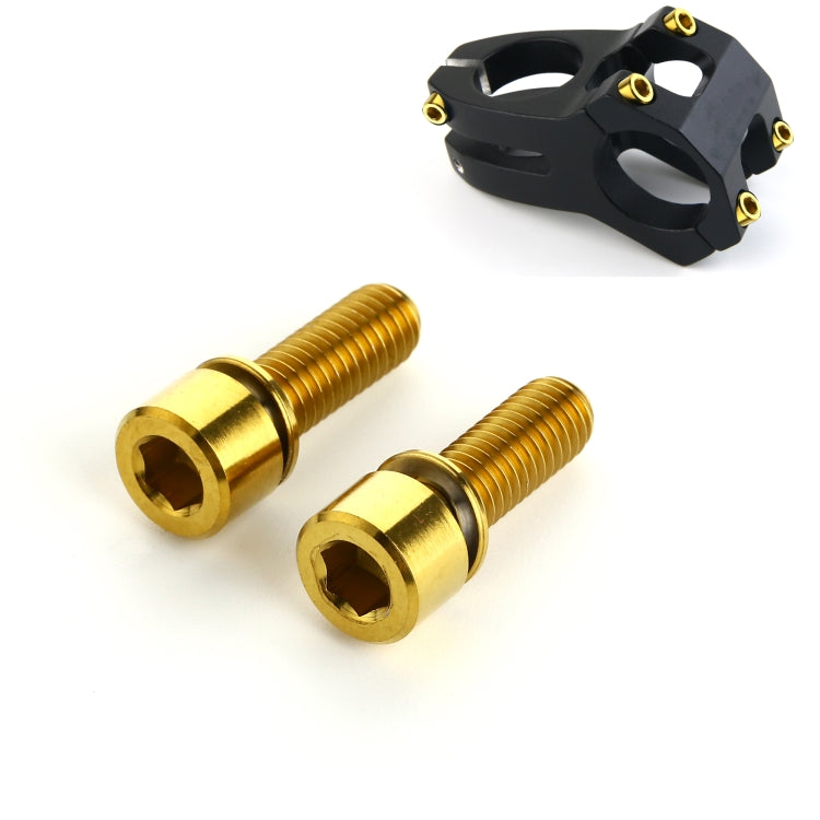 2 PCS Bicycle Accessories Titanium Bottle Cage Screw M5 15mm