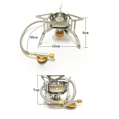 S187 Outdoor Portable Mini Stainless Steel Camping Stove Windproof Gas Stove