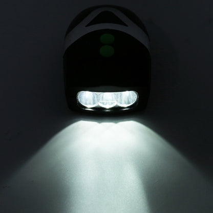 بوق مصباح أمامي للدراجة الجبلية، مصباح يدوي LED، بوق كهربائي للدراجة، مع ضوء، بوق كهربائي مع ضوء