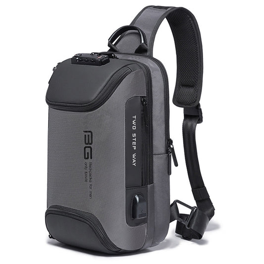 BANGE Men Security USB Chest Bag Portable Outdoor Shoulder Bag, Outdoor Shoulder Bag