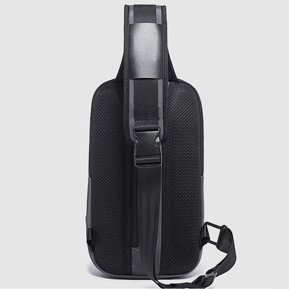 BANGE Men Security USB Chest Bag Portable Outdoor Shoulder Bag, Outdoor Shoulder Bag