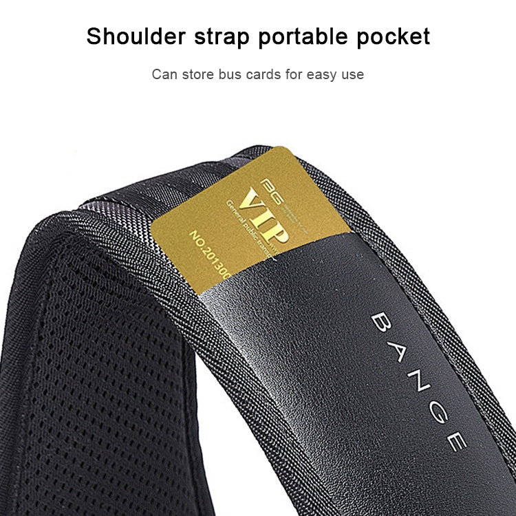 BANGE Men Security USB Chest Bag Portable Outdoor Shoulder Bag, Outdoor Shoulder Bag
